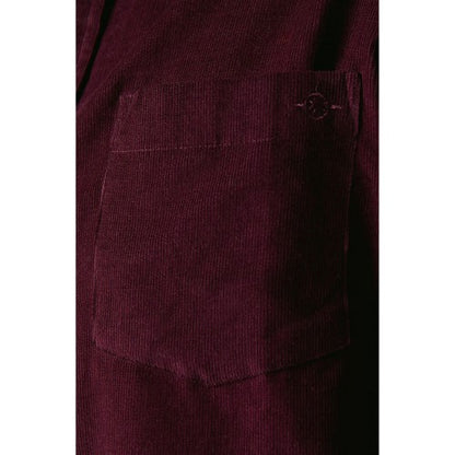 Front - Maine Mens Corduroy Long-Sleeved Shirt