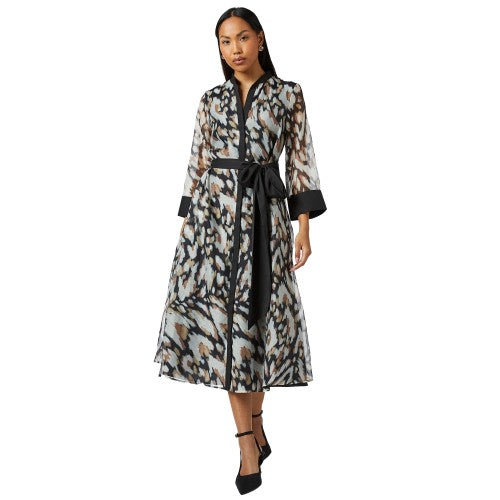 Front - Principles Womens/Ladies Contrast Detail Collarless Shirt Dress