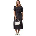 Front - Dorothy Perkins Womens/Ladies Spotted Shirred Waist Midi Dress