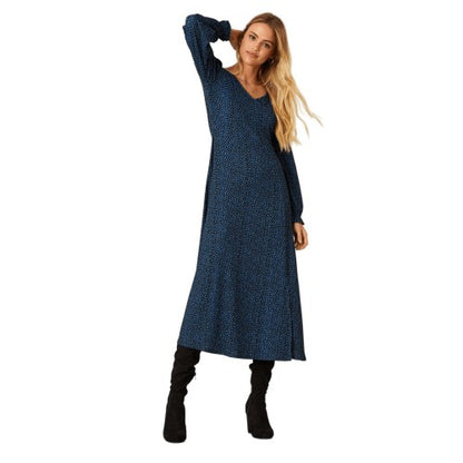 Front - Dorothy Perkins Womens/Ladies Spotted V Neck Midi Dress
