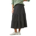 Front - Dorothy Perkins Womens/Ladies Spotted Tiered Midi Skirt