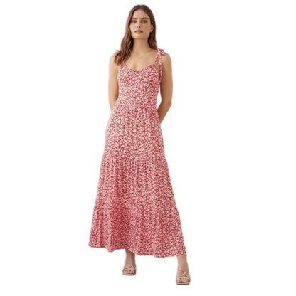 Front - Dorothy Perkins Womens/Ladies Ditsy Print Tiered Maxi Dress