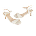 Front - Good For The Sole Womens/Ladies Thora Extra Wide Heeled Sandals