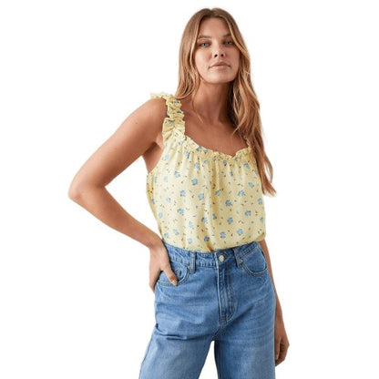 Front - Dorothy Perkins Womens/Ladies Ditsy Print Frill Detail Camisole