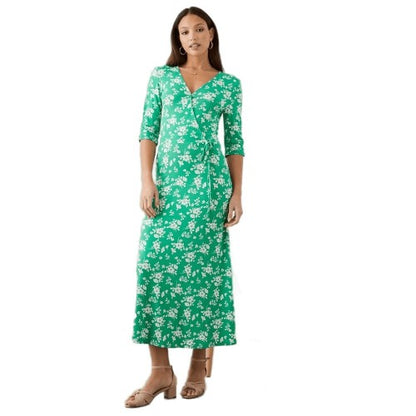 Front - Dorothy Perkins Womens/Ladies Floral Wrap Tall Midi Dress