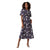 Front - Dorothy Perkins Womens/Ladies Floral Shirred Waist Flutter Midi Dress