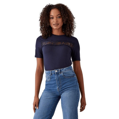Front - Dorothy Perkins Womens/Ladies Lace Detail Tall T-Shirt