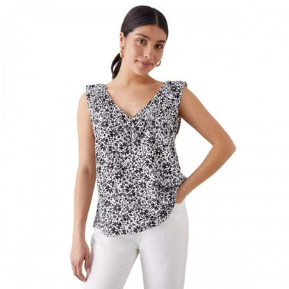 Front - Dorothy Perkins Womens/Ladies Floral Frill Detail Camisole