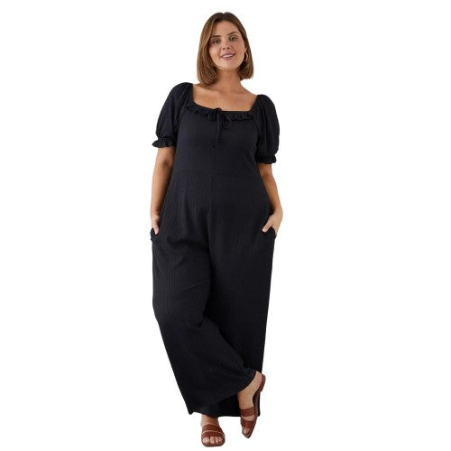 Front - Dorothy Perkins Womens/Ladies Square Neck Plus Jumpsuit