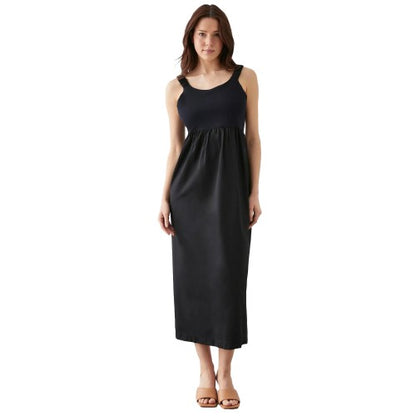 Front - Dorothy Perkins Womens/Ladies Jersey Woven Sleeveless Midi Dress