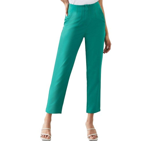 Front - Dorothy Perkins Womens/Ladies High Waist Slim Leg Trousers
