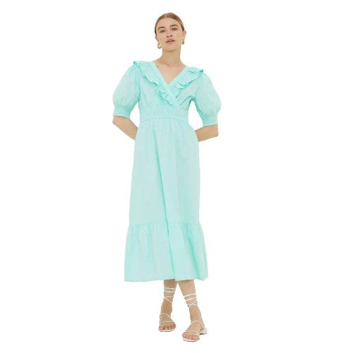 Front - Dorothy Perkins Womens/Ladies Poplin Ruffles Midi Dress