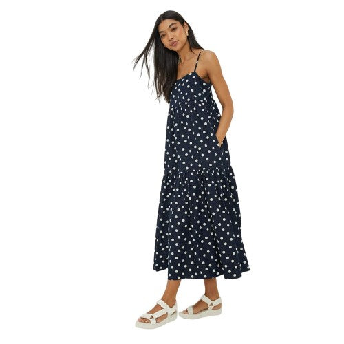 Front - Dorothy Perkins Womens/Ladies Spotted Strappy Midi Dress