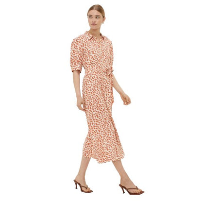Front - Dorothy Perkins Womens/Ladies Animal Print Belt Midi Dress