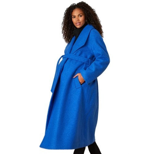 Front - Dorothy Perkins Womens/Ladies Longline Bouclé Wrap Maternity Coat