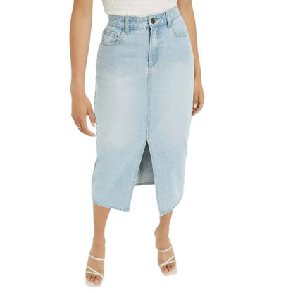 Front - Dorothy Perkins Womens/Ladies Denim Midaxi Skirt