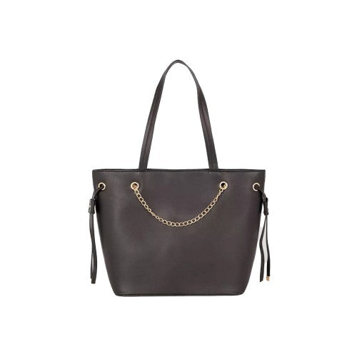 Front - Faith Womens/Ladies Alice Chain Detail Tote Bag