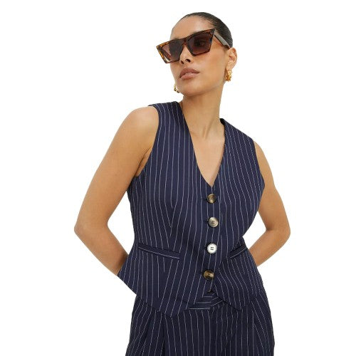 Dorothy Perkins Womens/Ladies Pinstripe Waistcoat Discounts on