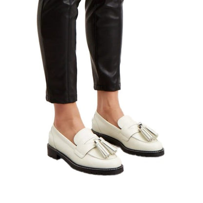 Front - Principles Womens/Ladies Lindsay Tassel Leather Loafers