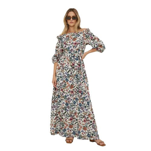 Front - Dorothy Perkins Womens/Ladies Floral Bardot Midi Dress