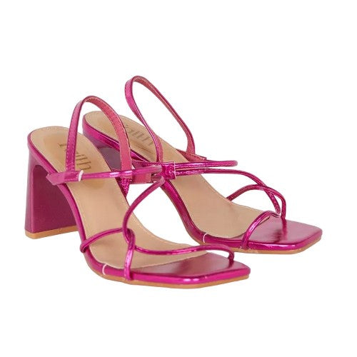 Front - Faith Womens/Ladies Everly Twist Strap Block Heel Sandals