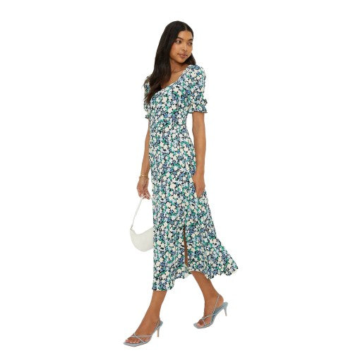 Front - Dorothy Perkins Womens/Ladies Floral Sweetheart Midi Dress