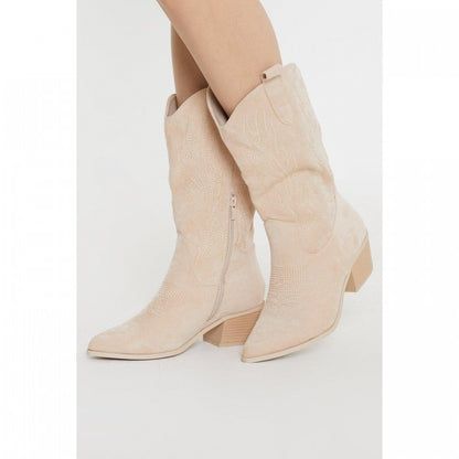 Front - Dorothy Perkins Womens/Ladies Kenny Stitch Detail Western Boots