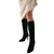 Front - Dorothy Perkins Womens/Ladies Kristina Ruched Pointed Knee-High Boots
