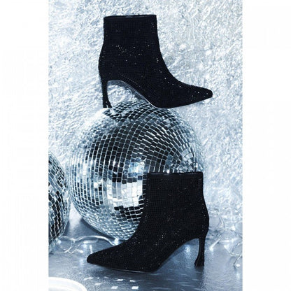 Front - Dorothy Perkins Womens/Ladies Marissa Diamante Kitten Heel Ankle Boots