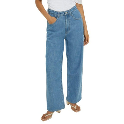 Front - Dorothy Perkins Womens/Ladies High Waist Wide Leg Jeans