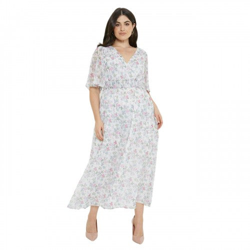 Front - Dorothy Perkins Womens/Ladies Chiffon Wrap Plus Midi Dress
