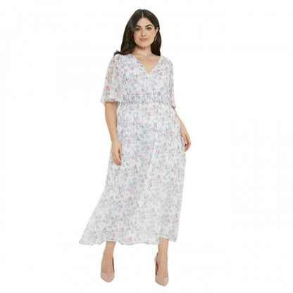 Front - Dorothy Perkins Womens/Ladies Chiffon Wrap Plus Midi Dress