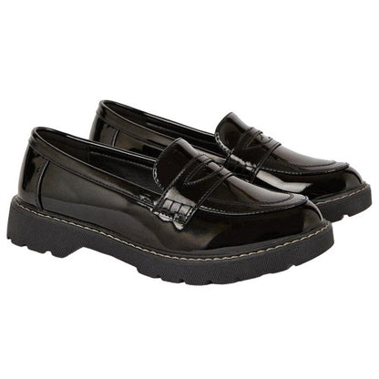Front - Dorothy Perkins Womens/Ladies Lucy Patent PU Slip-on Loafers