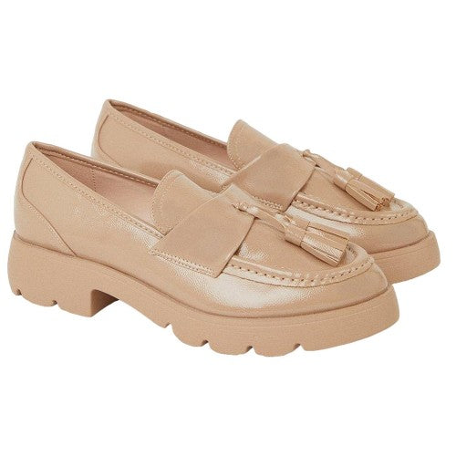 Front - Faith Womens/Ladies Nala Tassel Loafers