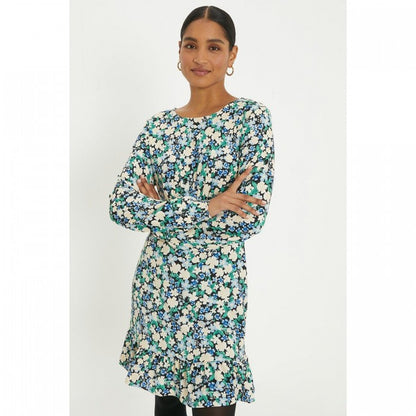Front - Dorothy Perkins Womens/Ladies Floral Frill Hem Mini Dress