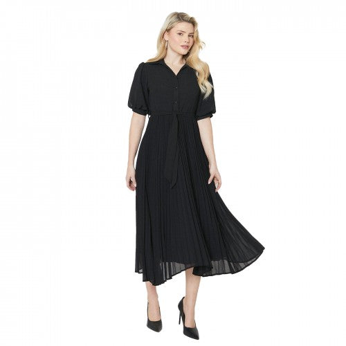 Front - Dorothy Perkins Womens/Ladies Chiffon Pleated Midi Shirt Dress