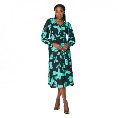 Front - Dorothy Perkins Womens/Ladies Floral Midi Shirt Dress