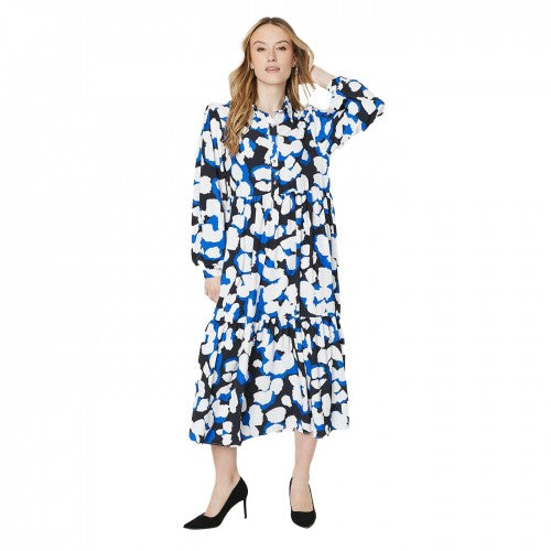 Front - Dorothy Perkins Womens/Ladies Animal Print Midi Shirt Dress