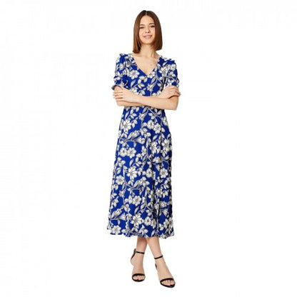 Front - Dorothy Perkins Womens/Ladies Floral V Neck Midi Dress