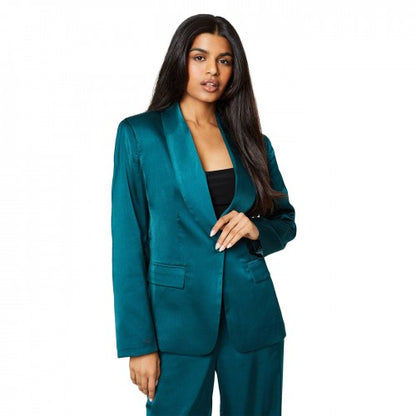 Front - Dorothy Perkins Womens/Ladies Satin Single-Breasted Petite Blazer