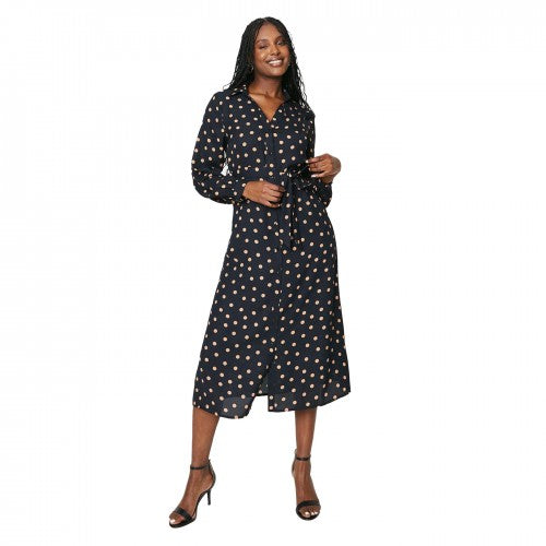 Front - Dorothy Perkins Womens/Ladies Spotted Midi Shirt Dress