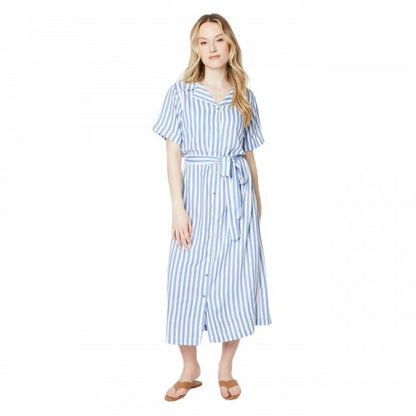 Front - Dorothy Perkins Womens/Ladies Stripe Midi Shirt Dress