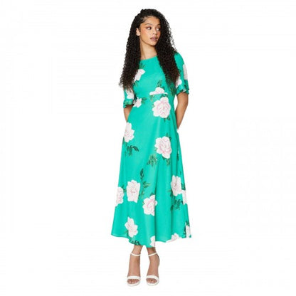 Front - Dorothy Perkins Womens/Ladies Floral Tall Flutter Midi Dress
