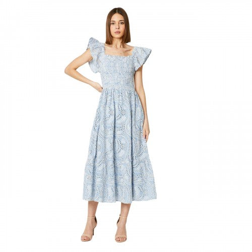 Front - Dorothy Perkins Womens/Ladies Broderie Frill Midi Dress