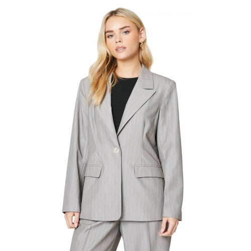 Front - Dorothy Perkins Womens/Ladies Stripe Petite Blazer