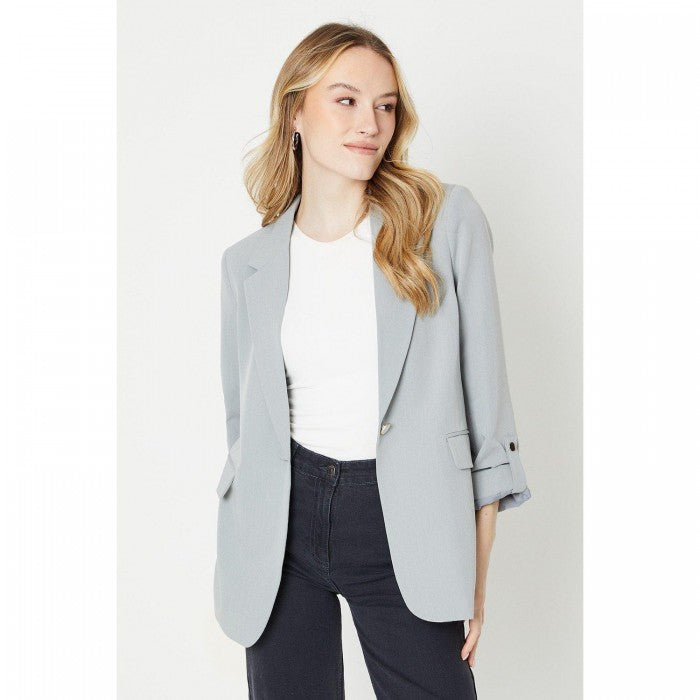 Front - Dorothy Perkins Womens/Ladies Turned Up Cuff Blazer