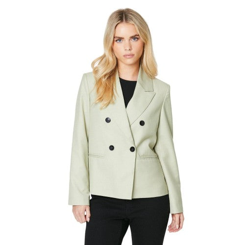 Front - Dorothy Perkins Womens/Ladies Double-Breasted Petite Boxy Blazer