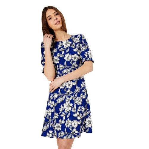 Front - Dorothy Perkins Womens/Ladies Floral Short-Sleeved Mini Dress
