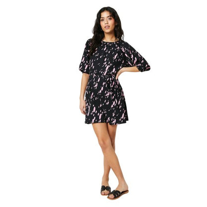 Front - Dorothy Perkins Womens/Ladies Spotted Belt Petite Raglan Mini Dress