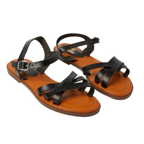 Front - Good For The Sole Womens/Ladies Melanie Crossover Strap Flat Sandals